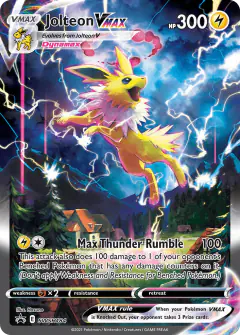 Jolteon VMAX SWSH184/307 Promo card from SWSH Black Star Promos