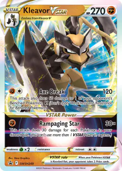 Kleavor VSTAR SWSH249/307 Promo card from SWSH Black Star Promos
