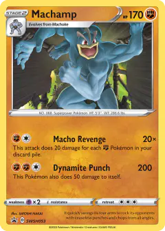 Machamp SWSH053/307 Promo card from SWSH Black Star Promos