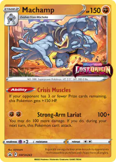 Machamp SWSH243/307 Promo card from SWSH Black Star Promos