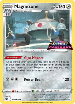 Magnezone SWSH208/307 Promo card from SWSH Black Star Promos