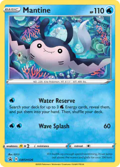 Mantine SWSH026/307 Promo card from SWSH Black Star Promos