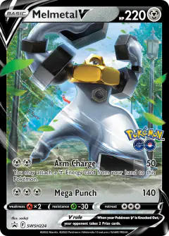 Melmetal V SWSH224/307 Promo card from SWSH Black Star Promos