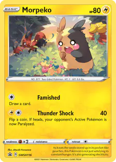 Morpeko SWSH116/307 Promo card from SWSH Black Star Promos