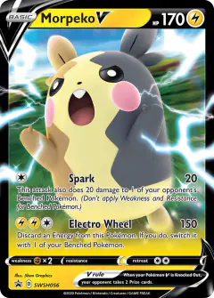 Morpeko V SWSH056/307 Promo card from SWSH Black Star Promos