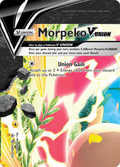 Morpeko V-UNION SWSH215/307 Promo card from SWSH Black Star Promos