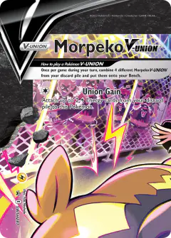 Morpeko V-UNION SWSH287/307 Promo card from SWSH Black Star Promos