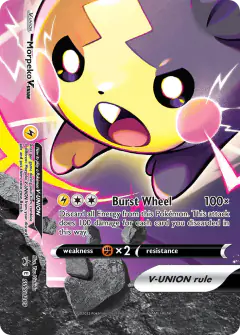 Morpeko V-UNION SWSH289/307 Promo card from SWSH Black Star Promos