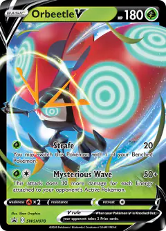 Orbeetle V SWSH078/307 Promo card from SWSH Black Star Promos