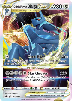 Origin Forme Dialga VSTAR SWSH256/307 Promo card from SWSH Black Star Promos