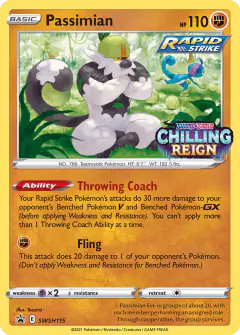 Passimian SWSH115/307 Promo card from SWSH Black Star Promos