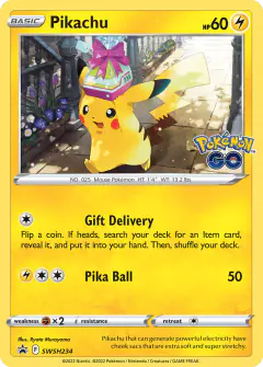 Pikachu SWSH234/307 Promo card from SWSH Black Star Promos