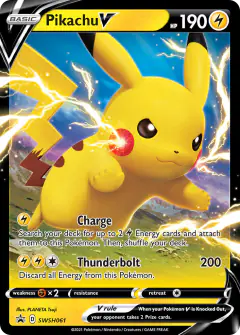 Pikachu V SWSH061/307 Promo card from SWSH Black Star Promos