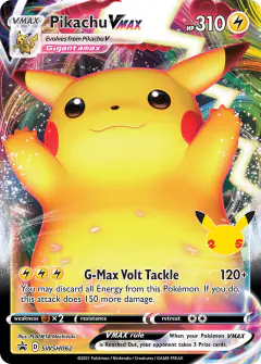 Pikachu VMAX SWSH062/307 Promo card from SWSH Black Star Promos