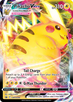 Pikachu VMAX SWSH286/307 Promo card from SWSH Black Star Promos