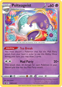 Polteageist SWSH081/307 Promo card from SWSH Black Star Promos
