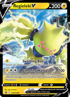 Regieleki V SWSH280/307 Promo card from SWSH Black Star Promos