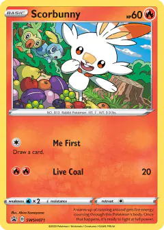 Scorbunny SWSH071/307 Promo card from SWSH Black Star Promos