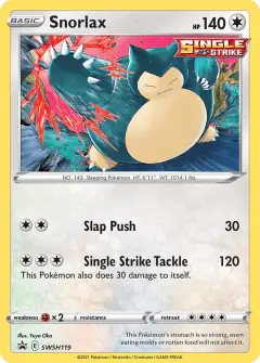 Snorlax SWSH119/307 Promo card from SWSH Black Star Promos