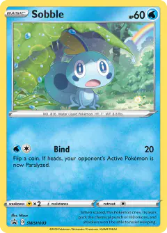 Sobble SWSH003/307 Promo card from SWSH Black Star Promos
