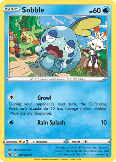 Sobble SWSH073/307 Promo card from SWSH Black Star Promos
