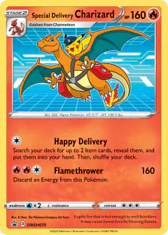 Special Delivery Charizard SWSH075/307 Promo card from SWSH Black Star Promos