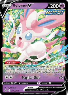 Sylveon V SWSH202/307 Promo card from SWSH Black Star Promos