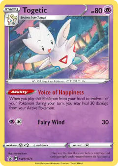 Togetic SWSH276/307 Promo card from SWSH Black Star Promos