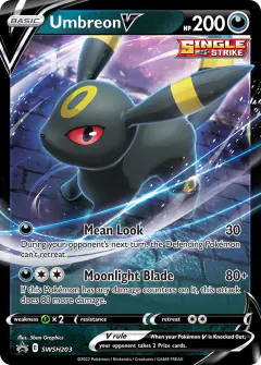 Umbreon V SWSH203/307 Promo card from SWSH Black Star Promos