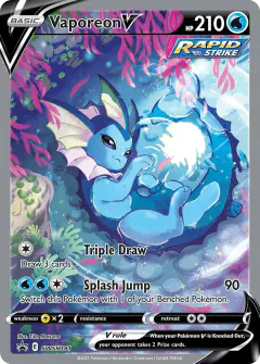 Vaporeon V SWSH181/307 Promo card from SWSH Black Star Promos