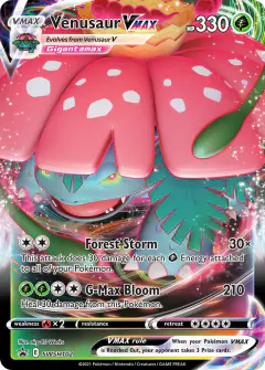 Venusaur VMAX SWSH102/307 Promo card from SWSH Black Star Promos