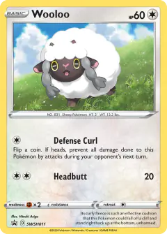 Wooloo SWSH011/307 Promo card from SWSH Black Star Promos