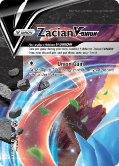 Zacian V-UNION SWSH163/307 Promo card from SWSH Black Star Promos