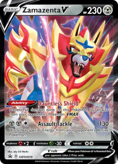 Zamazenta V SWSH019/307 Promo card from SWSH Black Star Promos