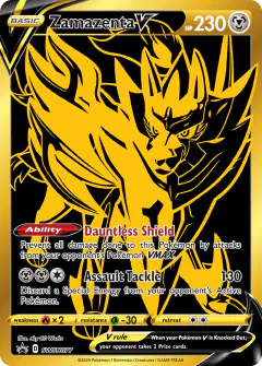 Zamazenta V SWSH077/307 Promo card from SWSH Black Star Promos