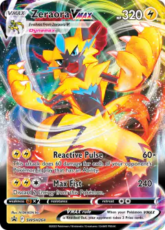 Zeraora VMAX SWSH264/307 Promo card from SWSH Black Star Promos
