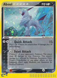 Absol 96/95 Rare Secret card from Team Magma vs Team Aqua