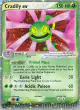 Cradily ex 90/95 Rare Holo EX card from Team Magma vs Team Aqua