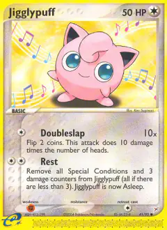 Jigglypuff 41/95 Common card from Team Magma vs Team Aqua