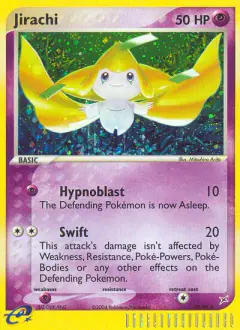 Jirachi 97/95 Rare Secret card from Team Magma vs Team Aqua