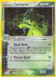 Team Aqua's Cacturne 1/95 Rare Holo card from Team Magma vs Team Aqua
