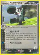 Team Aqua's Mightyena 30/95 Uncommon card from Team Magma vs Team Aqua