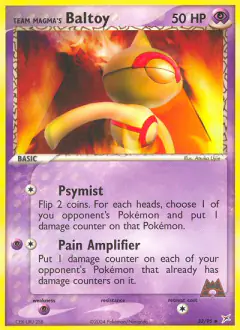 Team Magma's Baltoy 32/95 Uncommon card from Team Magma vs Team Aqua