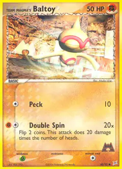 Team Magma's Baltoy 60/95 Common card from Team Magma vs Team Aqua