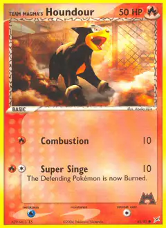 Team Magma's Houndour 62/95 Common card from Team Magma vs Team Aqua
