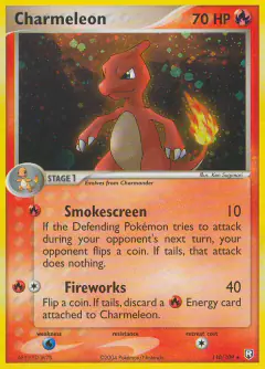 Charmeleon 110/109 Rare Secret card from Team Rocket Returns