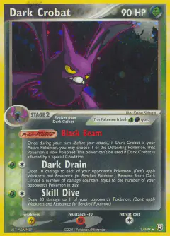 Dark Crobat 3/109 Rare Holo card from Team Rocket Returns