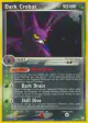 Dark Crobat 3/109 Rare Holo card from Team Rocket Returns