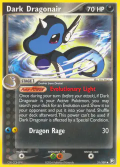 Dark Dragonair 31/109 Uncommon card from Team Rocket Returns