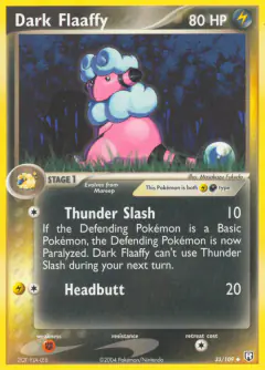 Dark Flaaffy 33/109 Uncommon card from Team Rocket Returns